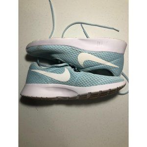 NIKE Tanjun Eoshe Cyan/White Women's Running Shoe Size 7.5 38.5